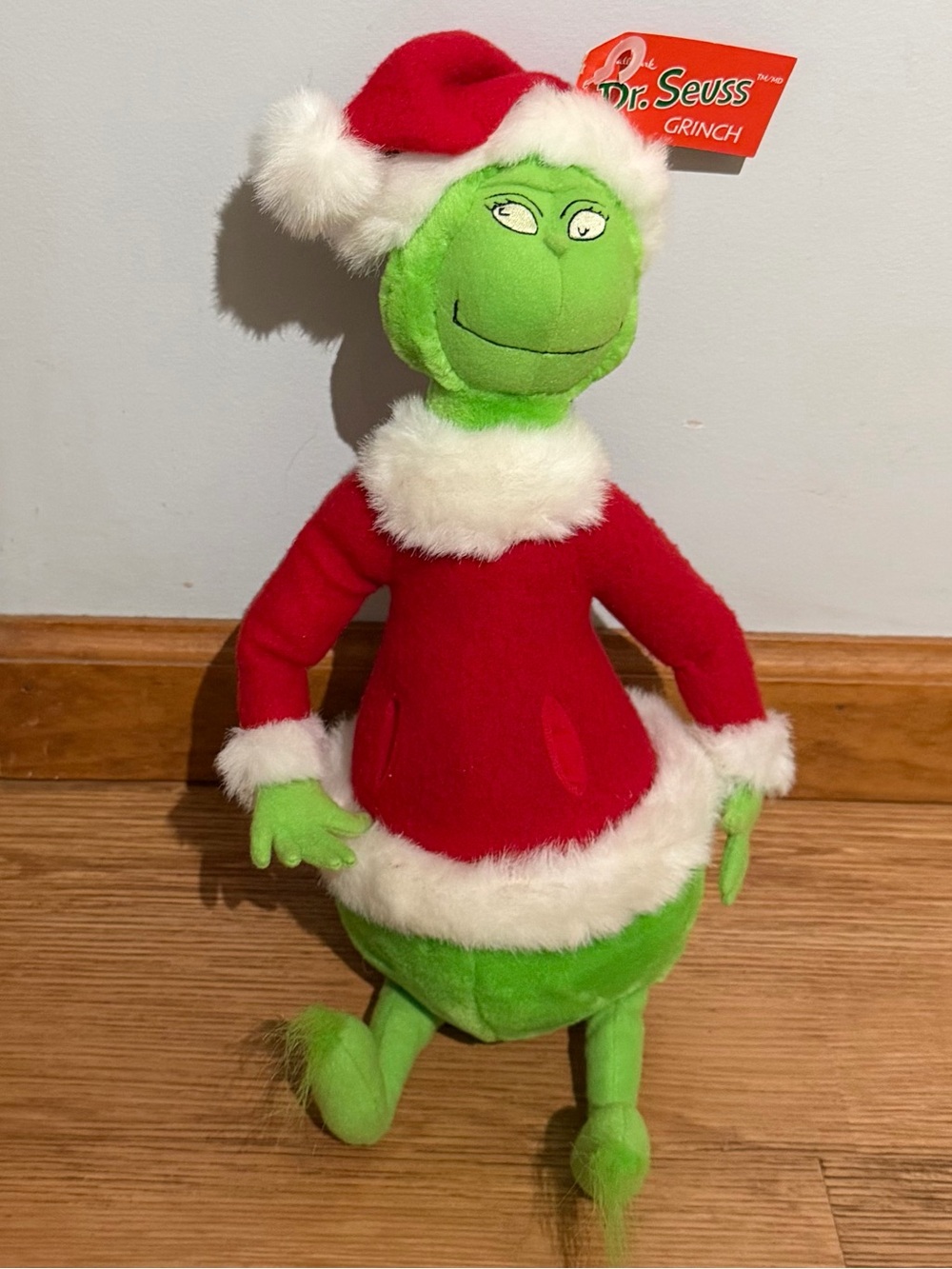 NWT Vintage Dr Seuss Grinch 16" Santa Claus Plush Hallmark 1998
